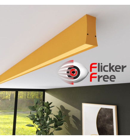 Linear LED Batten - LOLA pastel yellow- 0.5m - 1m - 1.5m - 2m