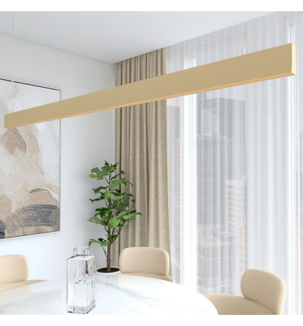 Lineær lampe LED - vedhæng - LOLA elfenben - 0,5 m - 1m - 1,5m - 2m