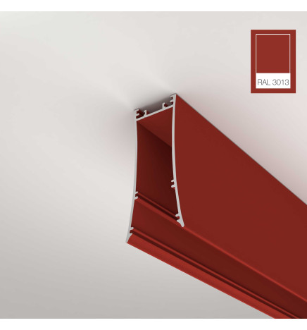 Linear LED Batten - LOLA tomato red- 0.5m - 1m - 1.5m - 2m