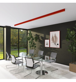 Plafoniera LED lineare - LOLA Rosso pomodoro- 0.5m - 1m - 1.5m - 2m