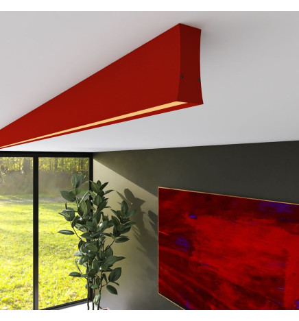 Plafoniera LED lineare - LOLA Rosso pomodoro- 0.5m - 1m - 1.5m - 2m