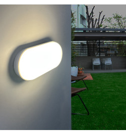 Vegglampe hvit 12W 1200Lm PURELIGHT innendørs og utendørs IP65