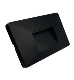 Balise LED - Slim - 3W - Rectangulaire Noir - Surface - Intérieur Extérieur - IP65