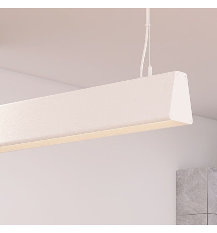 Lampada lineare Sospensione LED - CARMEN Bianco - 0.5m - 1m - 1.5m - 2m