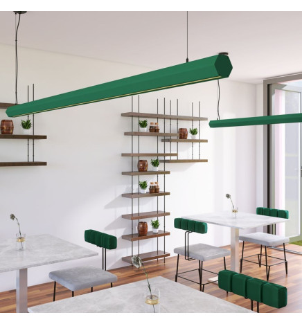 Linear Lamp Pendant LED - PACO patina green- 0.5m - 1m - 1.5m - 2m