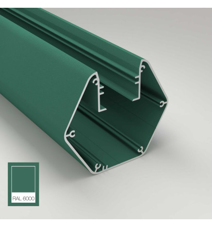 Lampada lineare Sospensione LED - PACO Verde patina - 0.5m - 1m - 1.5m - 2m