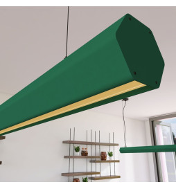 Lampe Linéaire Suspension LED - PACO Vert patiné- 0,5m - 1m - 1,5m - 2m
