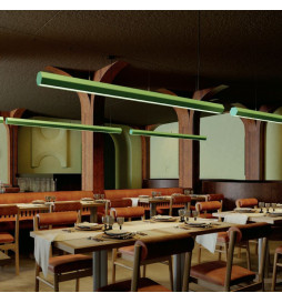Linearlampe Pendelleuchte LED - PACO Patinagrün - 0,5 m - 1m - 1,5m - 2m