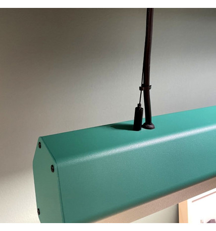Lampada lineare Sospensione LED - PACO Verde patina - 0.5m - 1m - 1.5m - 2m