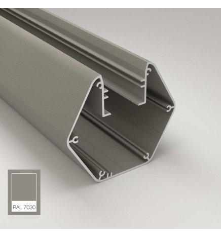 Linear Lamp Pendant LED - PACO Stone Gray - 0.5m - 1m - 1.5m - 2m