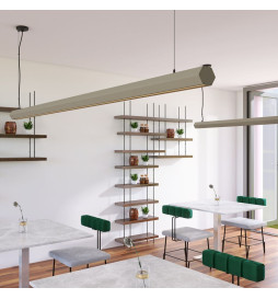 Lineær lampe LED - anheng - PACO Steingrå - 0,5m - 1m - 1,5m - 2m