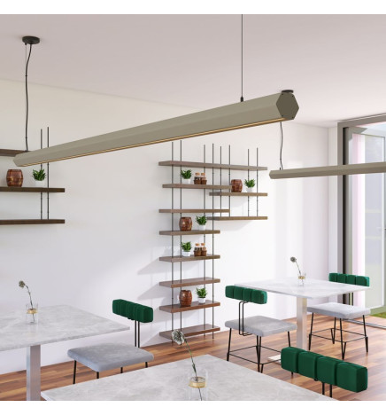 Linear Lamp Pendant LED - PACO Stone Gray - 0.5m - 1m - 1.5m - 2m