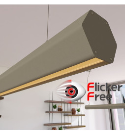 Lâmpada Linear Pendente LED - PACO Cinza pedra - 0,5m - 1m - 1,5m - 2m