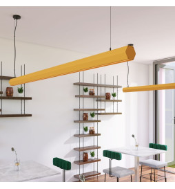Lampe Linéaire Suspension LED - PACO Jaune pastel - 0,5m - 1m - 1,5m - 2m