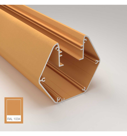 Linearlampe Pendelleuchte LED - PACO Pastellgelb - 0,5 m - 1m - 1,5m - 2m