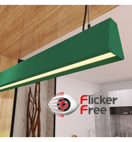 Lampe Linéaire Suspension LED - CARMEN Noir - 0,5m - 1m - 1,5m - 2m