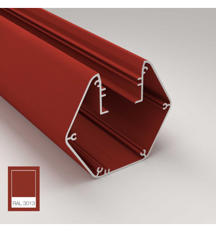 Lampada lineare Sospensione LED - PACO Rosso pomodoro - 0.5m - 1m - 1.5m - 2m