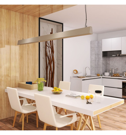 Linear Lamp Pendant LED - CARMEN patina green- 0.5m - 1m - 1.5m - 2m