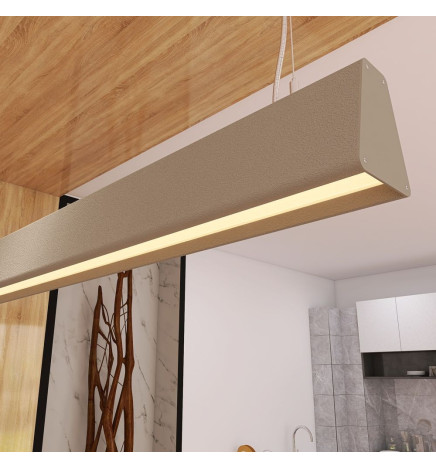 Lâmpada Linear Pendente LED - CARMEN Verde pátina- 0,5m - 1m - 1,5m - 2m