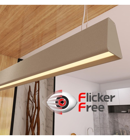 Linear Lamp Pendant LED - CARMEN patina green- 0.5m - 1m - 1.5m - 2m