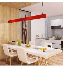 Linearlampe Pendelleuchte LED - CARMEN pastellgelb- 0,5 m - 1m - 1,5m - 2m