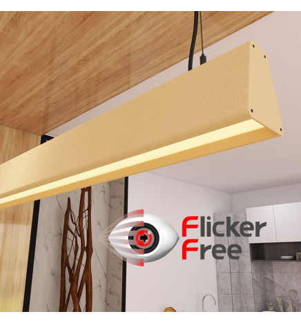 Lampe Linéaire Suspension LED - CARMEN Rouge tomate- 0,5m - 1m - 1,5m - 2m