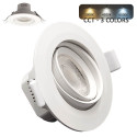 Encastrável 7W Circular Branco - Ajustável - Cor CCT Selecionável