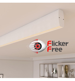 Lineær lampe - overfladeloft - RICHARD Vit - 0,5 m - 1m - 1,5m - 2m