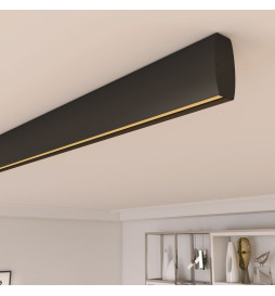 Lineær lampe - overflatetak - RICHARD svart - 0,5m - 1m - 1,5m - 2m