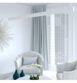 Lâmpada Linear Pendente LED - RICARDO Branco - 0,5m - 1m - 1,5m - 2m