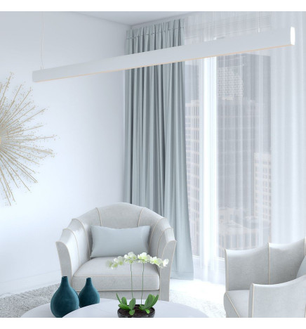 Lâmpada Linear Pendente LED - RICARDO Branco - 0,5m - 1m - 1,5m - 2m