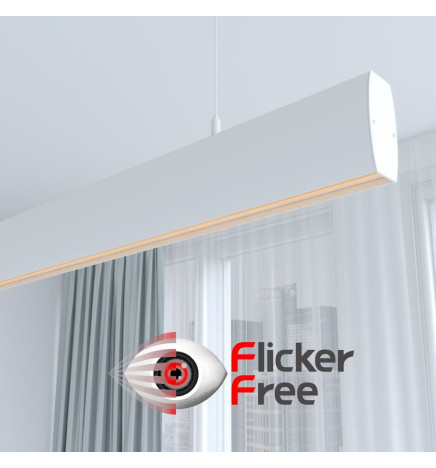 Linjär lampa LED - hängande - RICHARD Vit - 0,5 m - 1m - 1,5m - 2m