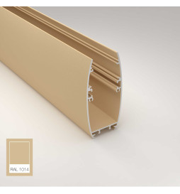 Lineare LED - Deckenaufbauleuchte - RICHARD elfenbein- 0,5 m - 1m - 1,5m - 2m