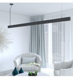 Lampada lineare Sospensione LED - RICHARD Nero - 0.5m - 1m - 1.5m - 2m