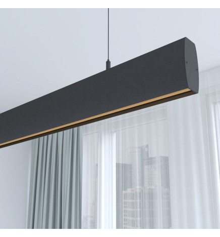 Lámpara Lineal Colgante LED - RICARDO Negro - 0.5m - 1m - 1,5m - 2m