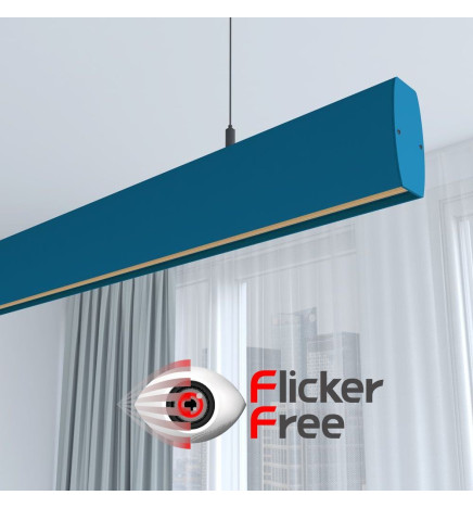 Lineaarinen lamppu LED - riipus - RICHARD taivaansininen - 0,5 m - 1m - 1,5m - 2m