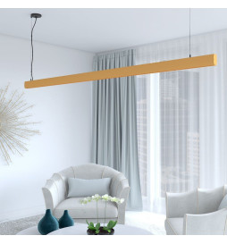Lâmpada Linear Pendente LED - RICARDO Amarelo pastel - 0,5m - 1m - 1,5m - 2m
