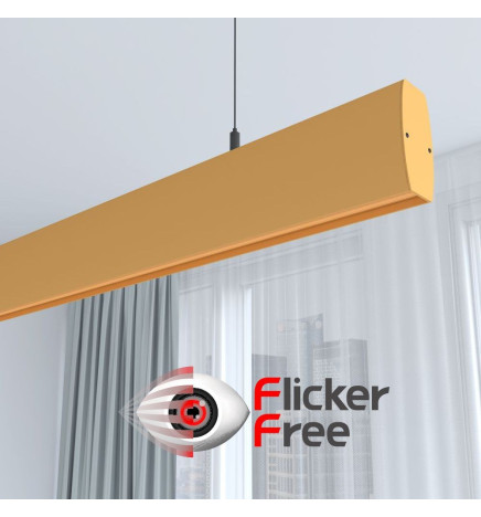 Linearlampe Pendelleuchte LED - RICHARD pastellgelb - 0,5 m - 1m - 1,5m - 2m