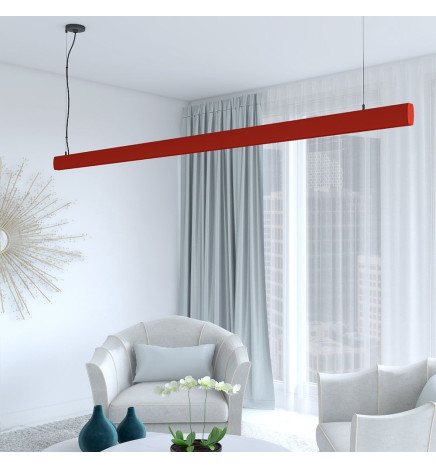 Linearlampe Pendelleuchte LED - RICHARD Tomate rot  - 0,5 m - 1m - 1,5m - 2m