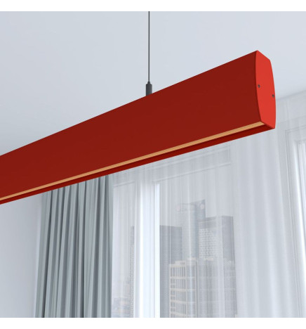 Lámpara Lineal Colgante LED - RICARDO Rojo Tomate - 0.5m - 1m - 1,5m - 2m