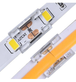 Transparent kopplingskontakt för LED-remsor - COB + SMD - 10mm - IP20