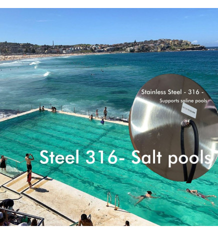 LED RGB Lampe - Tauchbar 36W - DC12V - IP68 + Controller - Stahl 316 - STOSSFEST - IK10