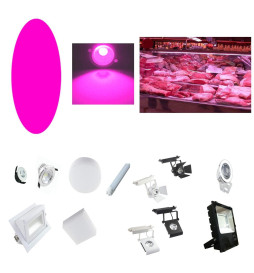 Lyserødt LED-lysfilter