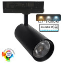 Foco Carril Trifásico 40W - 26W NEW MAYA Negro 3CCT - CRI+92 UGR13