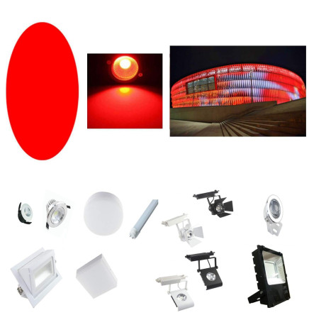 Rött LED-ljusfilter