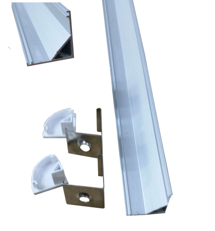 Profilo alluminio L angolare 2m