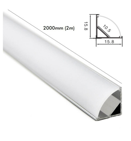 Alumiiniprofiili L Kulma 2M