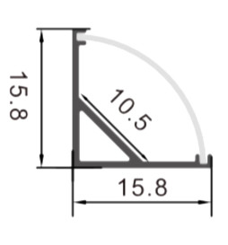 Profil Aluminium L abgewinkelt 2m