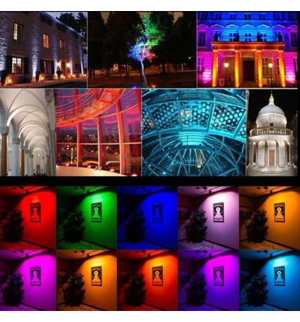 10W LED Bulb RGB 270º E27 with Remote Control