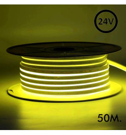 Neon LED flessibile 24V - 10W/m - Bobina 50m - 6x12mm- VERDE